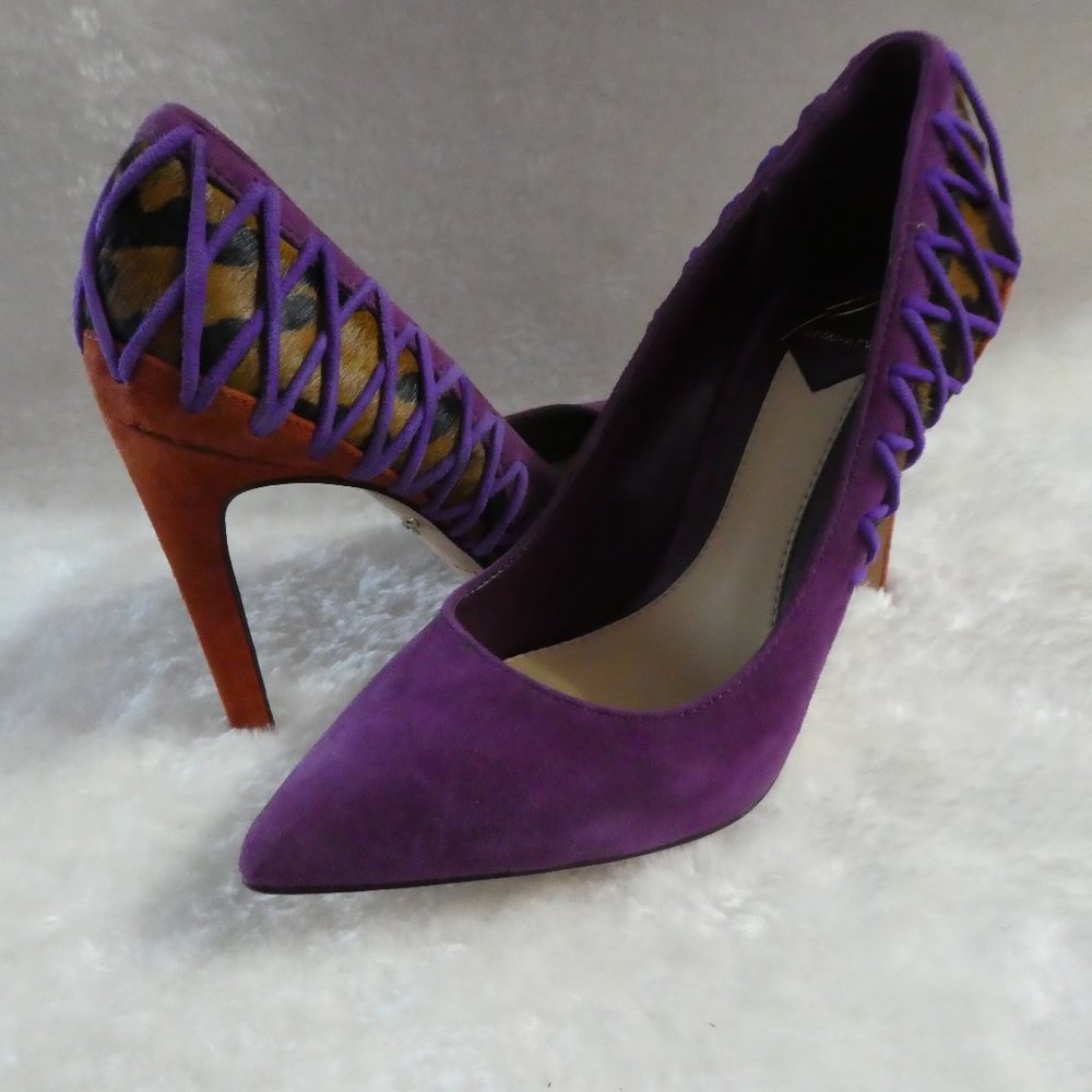 Offers Accepted! NWB Multicolour Brian Atwood Suede Pumps